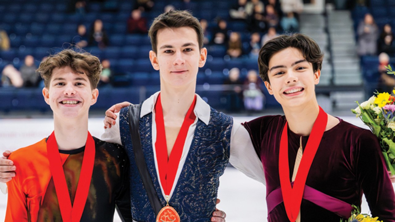 2025 Canadian National Skating Championships - Victory Ceremony - Junior Men & Junior Dance