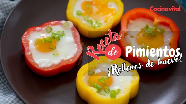 Cómo hacer pimientos rellenos de huevo ¡en 10 minutos! | Recetas de Desayunos | Cocina Vital