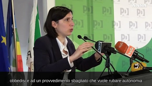 Istruzione, Schlein: La visione di Valditara e' fuori dal tempo
