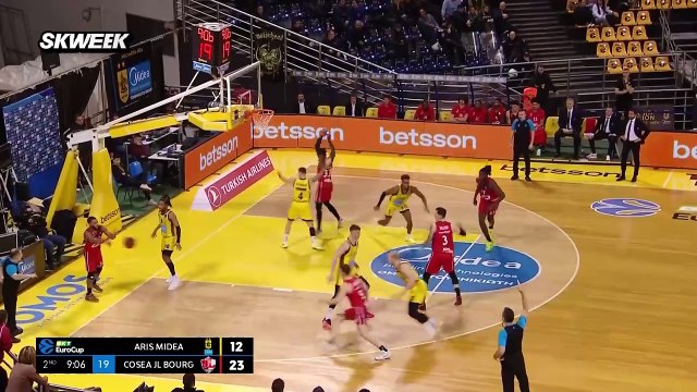 Le résumé d'Aris Salonique - Bourg-en-Bresse - Basket - Eurocoupe (H)