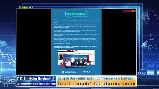 İletişim Başkanlığı'ndan Cumhurbaşkanı Erdoğan, İsrail'i aradı iddialarına cevap