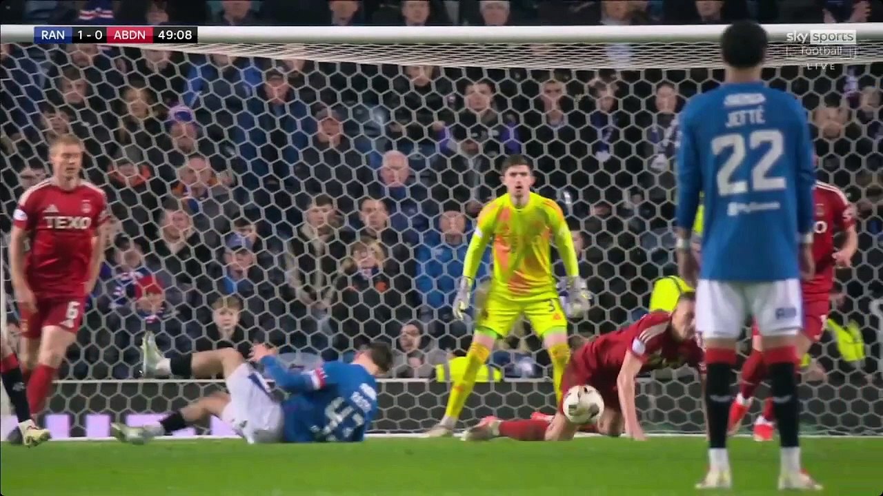 Rangers Vs Aberdeen 2 half