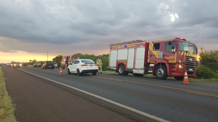 Acidente na BR-369 em Cascavel deixa duas pessoas feridas