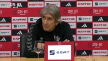 Manuel Pellegrini, rueda de prensa completa tras el FC Barcelona 5 - Betis de la Copa del Rey