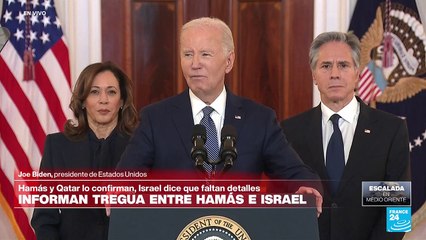 Joe Biden: "Hay estadounidenses en la primera fase de las liberaciones en Gaza"