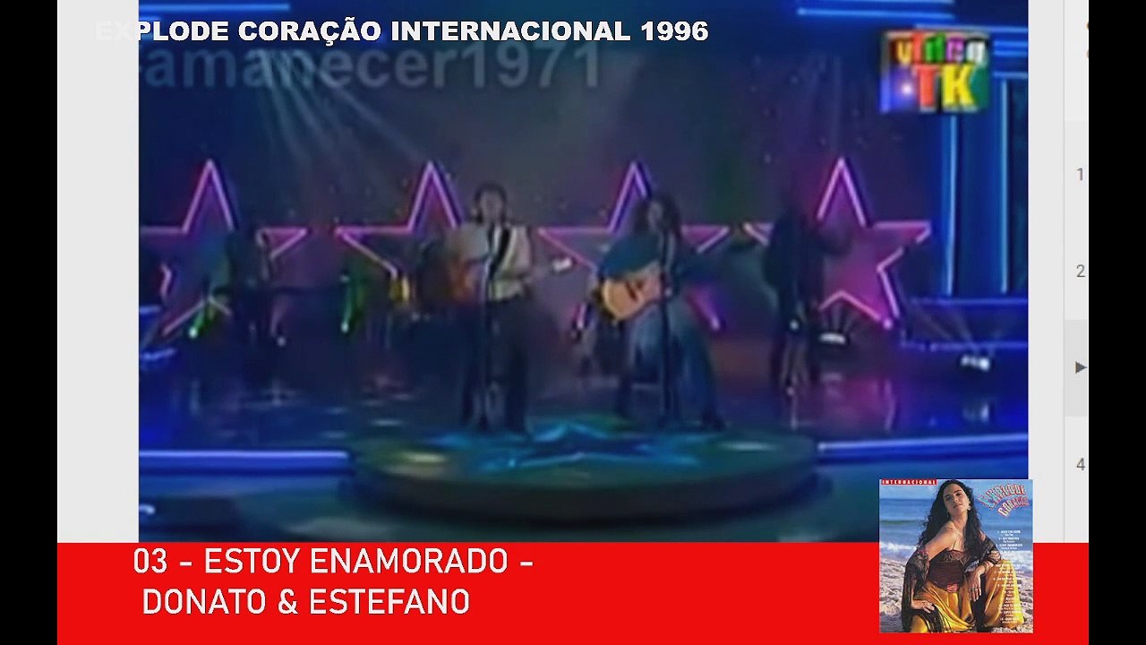 TRILHAS SONORAS NOVELAS - EXPLODE CORAÇÃO 1996