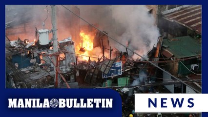 Fire hits houses in Sampaloc, Manila