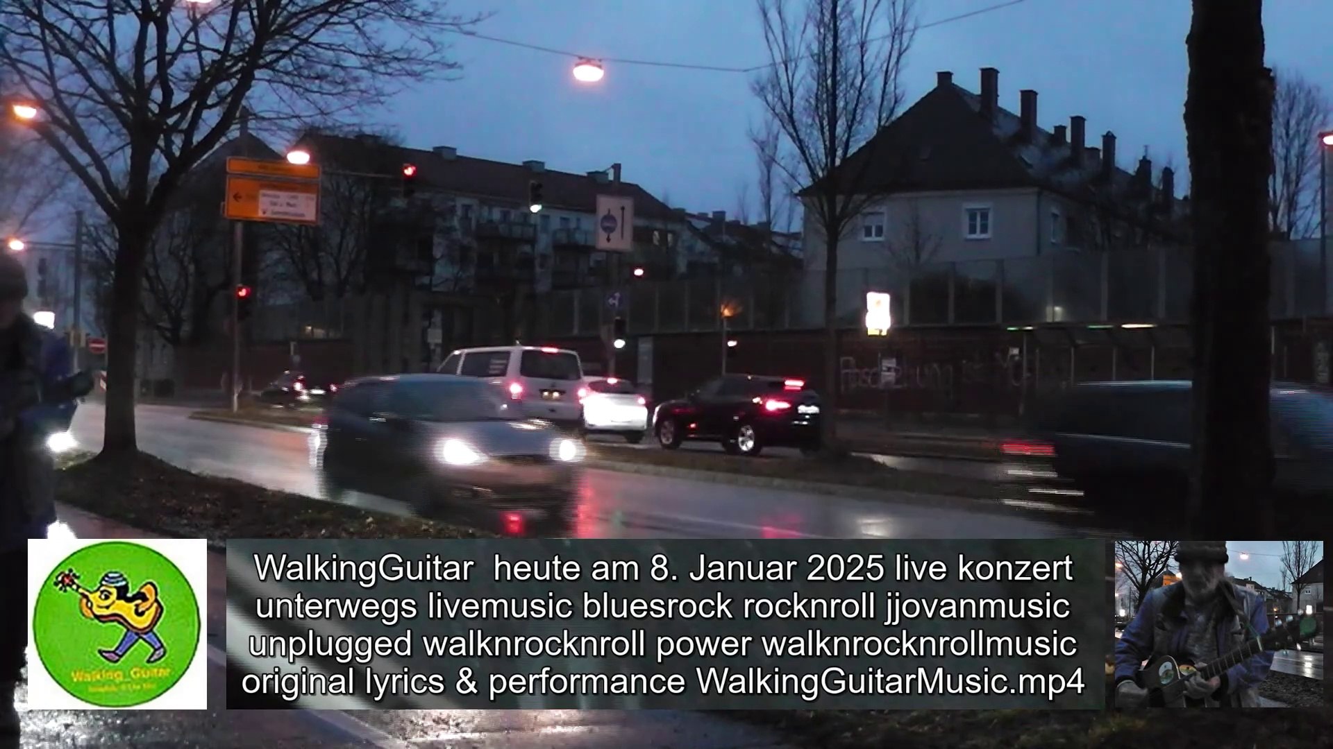 ⁣WalkingGuitar heute am 8. Januar 2025 live konzert unterwegs livemusic bluesrock rocknroll jjovanmus