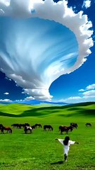 Beautiful wives of a green valley and high mountains