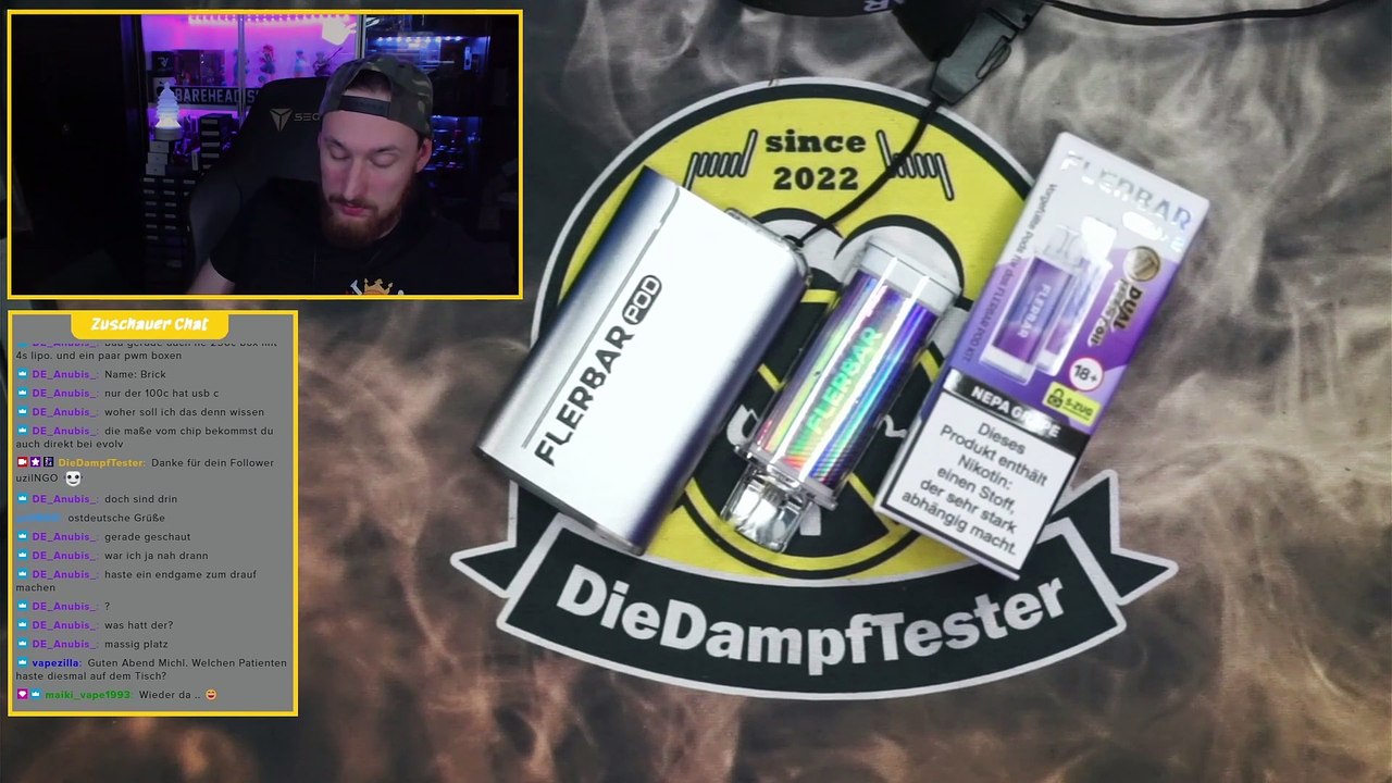 Flerbar Pod Nepa Grape Liquid Geschmackstest