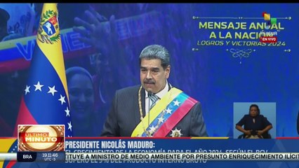 Mandatario venezolano reafirmó crecimiento económico durante el 2024