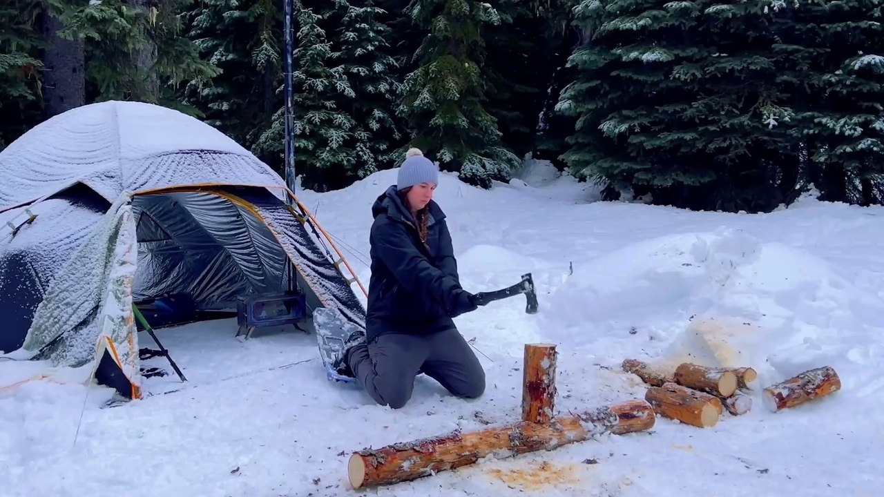 Experience the Magic of Snow Camping 🥶 | ASMR