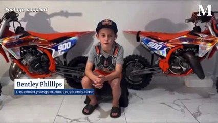Meet the motocross-mad Wollongong seven-year-old Bentley Phillips.