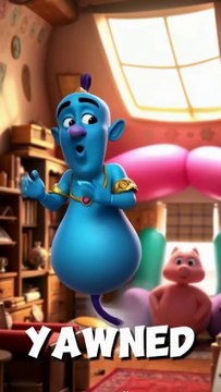 Genie & Zoe! Wishes of Zoe to a Sleepy Genie! Fun Story