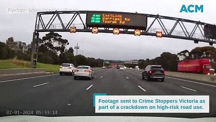 Crime Stoppers Victoria and Victoria Police are calling on the community to share footage of high-risk driving in a new campaign, ‘See It. Share It.’