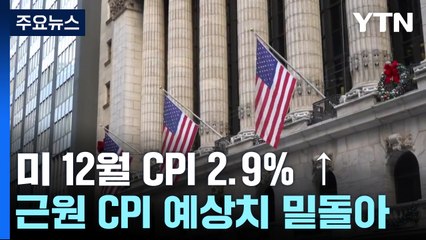 미 12월 소비자 물가 2.9%↑...양호하지만 트럼프 우려 여전 / YTN