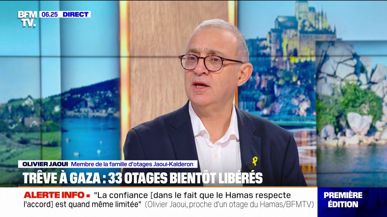 Accord de trêve à Gaza: "Cela va être très long et très dur, mais c'est un pas, également pour les Gazaouis qui ont énormément souffert", affirme Olivier Jaoui, proche d'un otage du Hamas