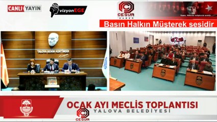 Yalova Belediyesi 2025 Ocak ayı Belediye Meclis toplantısı