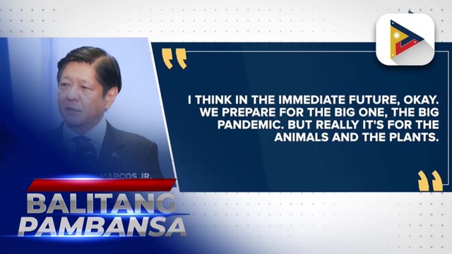 PBBM, tiniyak ang paghahanap ng pondo para sa konstruksyon ng Virology and Vaccine Institute of the Philippines