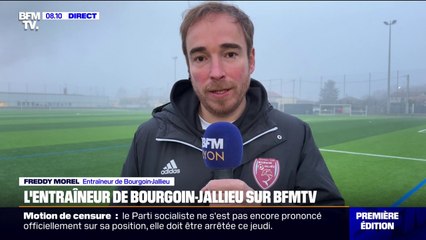 "Une soirée chargée d'émotions": l'entraîneur de Bougoin-Jallieu, revient sur l'exploit de son équipe face à l'OL