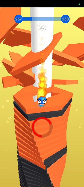 Stack Ball Gaming - Level 257 || Mokshith Thirumala Gameplay || iOS and Android Game || #257