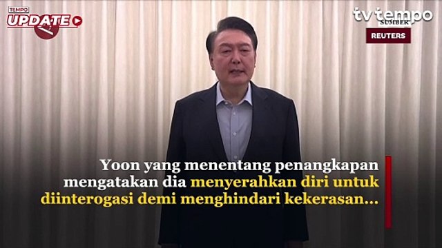 Kata Yoon Suk-yeol soal Penangkapan Dirinya dan Setuju Diinterogasi