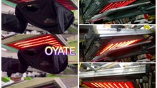 Medium wave infrared heat lamps 500mm 400v 1600w SK15 ceramics heating lamp for Drying Machine