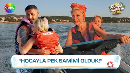 Safiye Soyman'dan 'flyboard' performansı! ¦ Dünya Güzellerim Tatilde 1. Bölüm