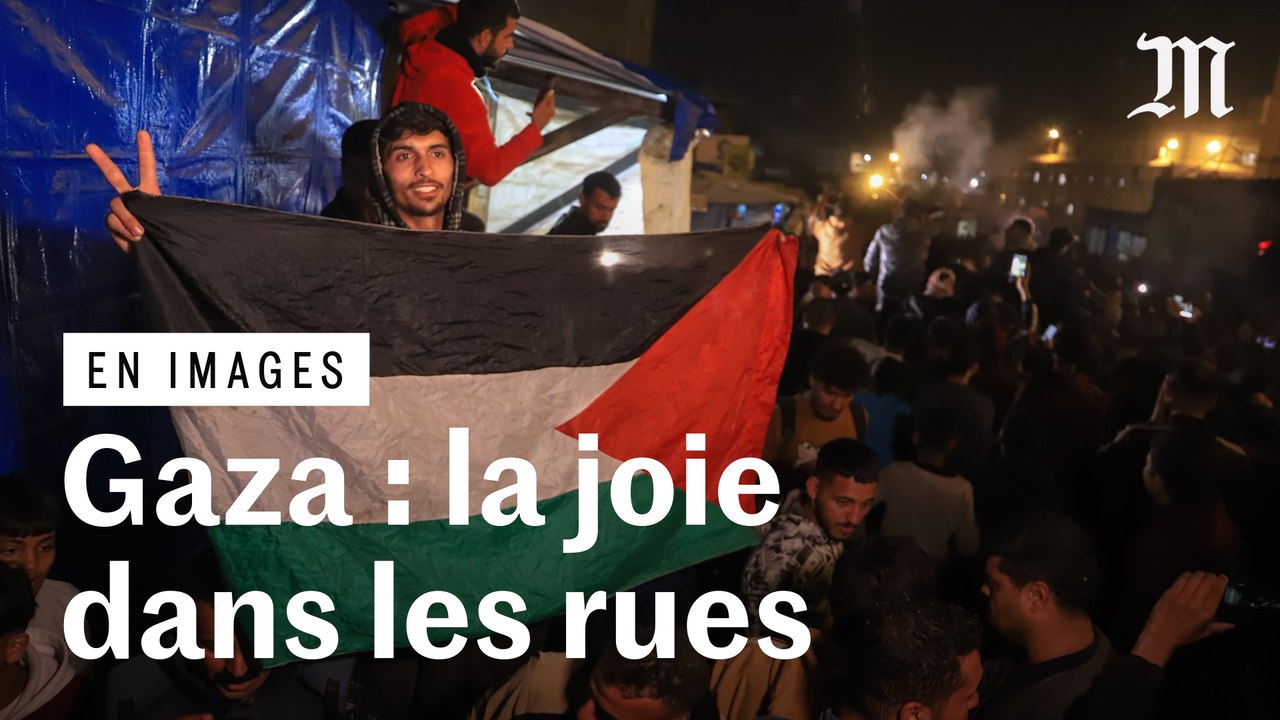 Gaza : la joie des habitants après l’annonce d’un accord de cessez-le-feu