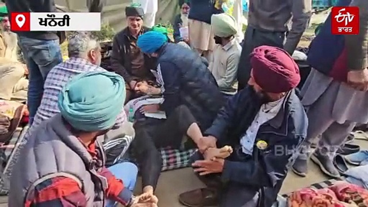 ਖਨੌਰੀ ਬਾਰਡਰ 'ਤੇ ਮਰਨ ਵਰਤ 'ਤੇ ਬੈਠੇ ਕਿਸਾਨ ਦੀ ਵਿਗੜੀ ਸਿਹਤ, ਪਿਆ ਦੌਰਾ! ਡਾਕਟਰੀ ਜਾਂਚ ਜਾਰੀ