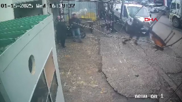 El forkliftinin altında kalan lise öğrencisi yaralandı