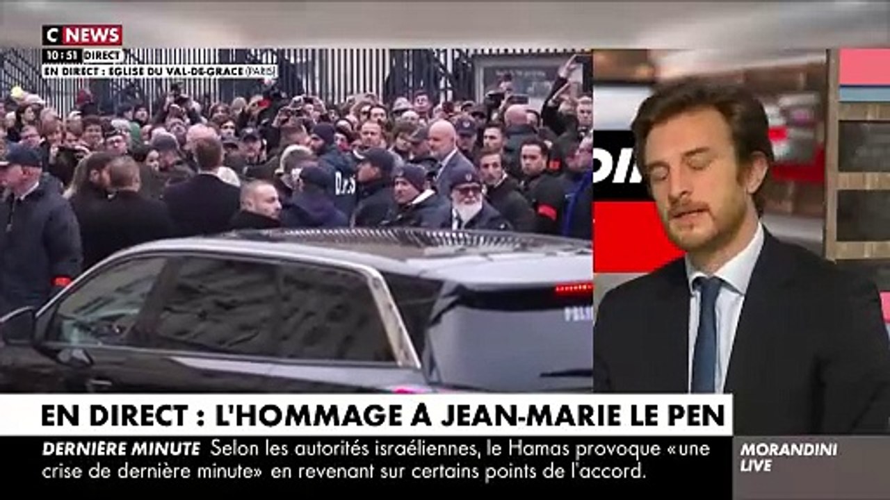 Messe pour Jean-Marie Le Pen à l'église Notre-Dame du Val-de-Grâce: Une cérémonie religieuse se déroule actuellement - Marine Le Pen et Marion Maréchal sont présentes