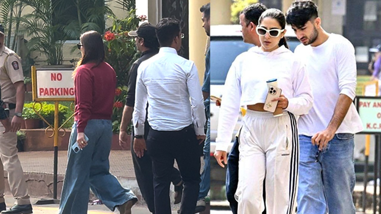 Saif Ali Khan Family: Ranbir Alia,Kareena, Sara Ali Khan,Soha At Lilavati Hospital,Full Video