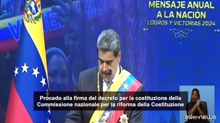 Venezuela, Maduro annuncia riforma Costituzione per "nuovo Stato"