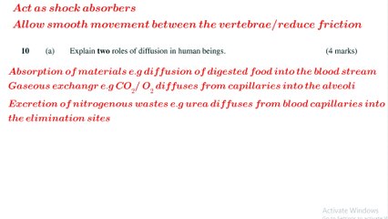 BIOLOGY paper 1 #KCSE 2014 questions and answers #marking scheme #highschool biology