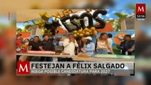 Festejan cumpleaños de Félix Salgado Macedonio en Chilpancingo; niega posible candidatura para 2027