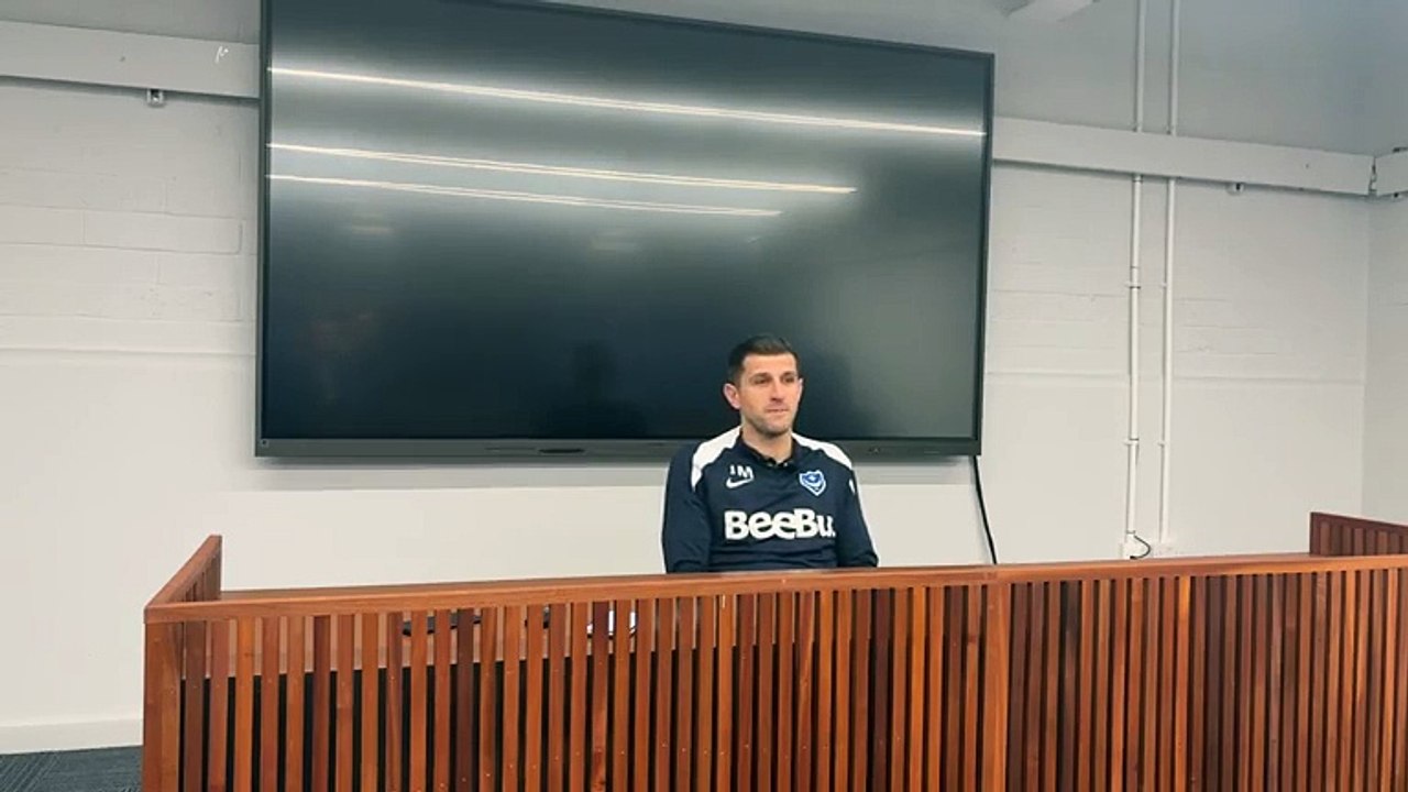 John Mousinho previews Portsmouth clash with Middlesbrough