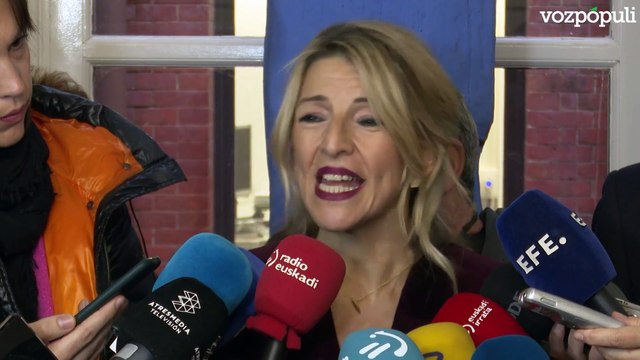 Yolanda Díaz habla de carácter inmediato en la reducción de jornada