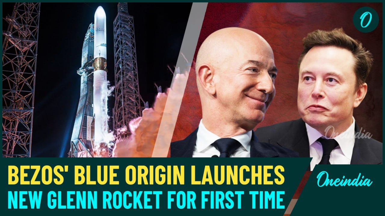 Jeff Bezos Takes on SpaceX: Blue Origin’s New Glenn Rocket Launch Sets Stage for Mars Exploration
