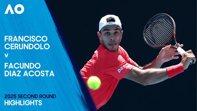 Francisco Cerundolo v Facundo Diaz Acosta Highlights | Australian Open 2025 Second Round