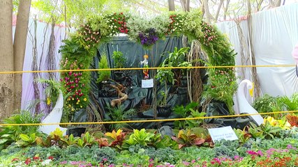 ಗವಿ ಸಿದ್ದೇಶ್ವರ ಜಾತ್ರೆಯಲ್ಲಿ ಗಮನ ಸೆಳೆಯುತ್ತಿದೆ ಫಲ ಪುಷ್ಪ ಪ್ರದರ್ಶನ