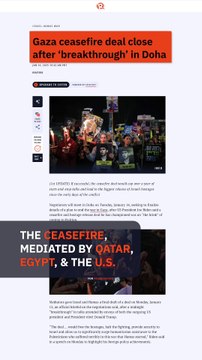 Israel, Hamas reach ceasefire deal to end 15 months of war in Gaza