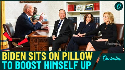 Biden Suffers Final Humiliation: VIDEO Shows U.S President Sitting On Pillow,Slurring In Last Speech