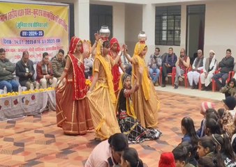 वीडियो.... छात्राओं ने सांस्कृतिक प्रस्तुतियों से मोहा मन, खेलों में दिखाया दमखम