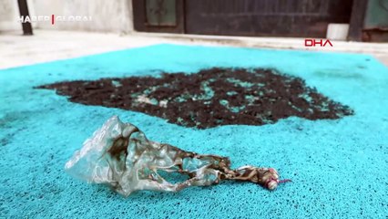 Apartman önünde ilginç eylem: Tinerle yakıp kaçtı