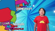 Learn 50 United States of America Name with Capitals for Kids and Abbreviation of USA