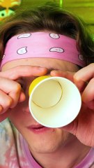 DIY paper cup dispenser for Joy's Rainbow candies 🌈🍬