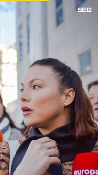 La llegada de Elisa Mouliaá a los juzgados para declarar por el Caso Errejón