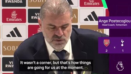 'It wasn't a corner' - Postecoglou on Arsenal's controversial first goal