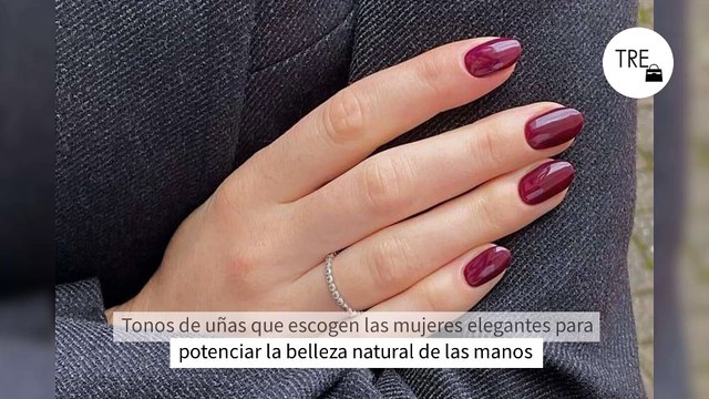 Tonos de uñas que escogen las mujeres elegantes para potenciar la belleza natural de las manos